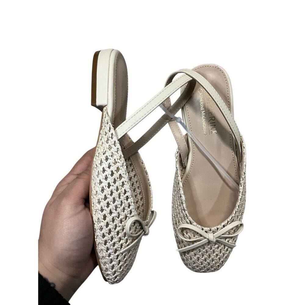 Catherine Malandrino | Slingback Raffia Mule Flat